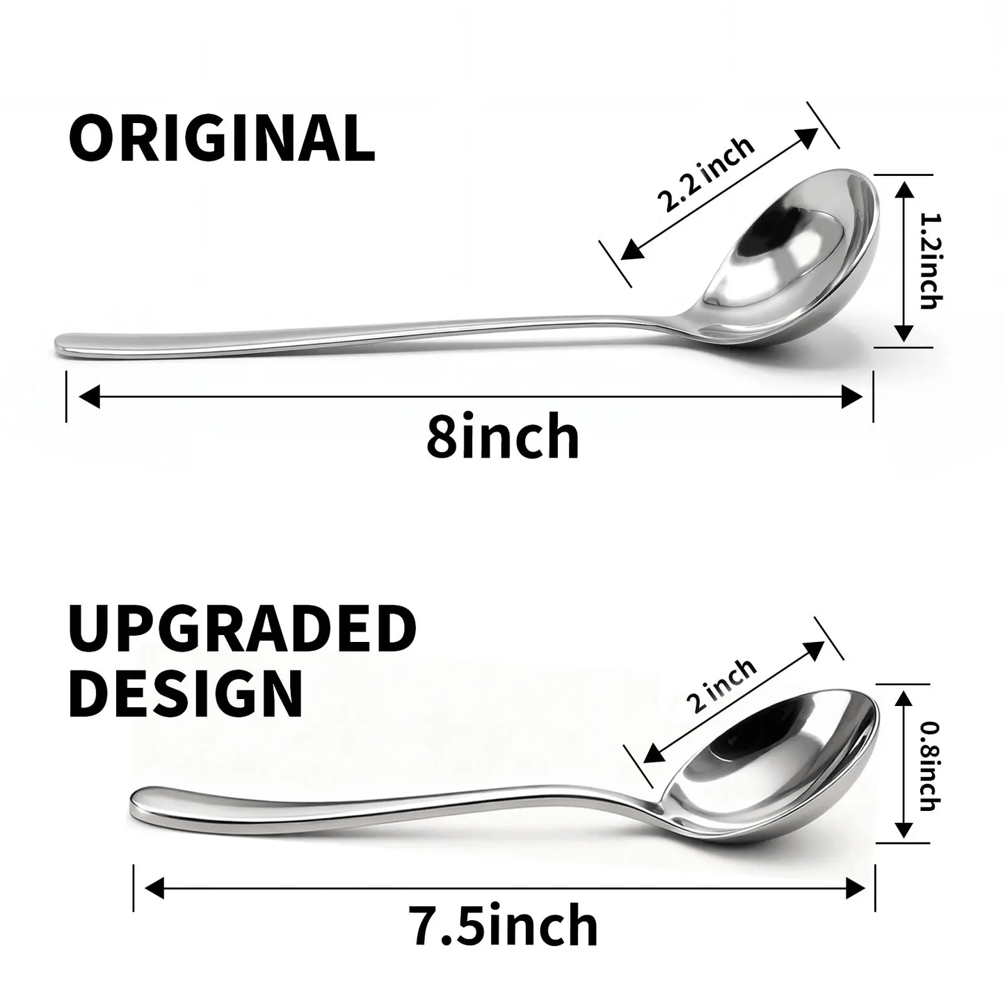 đ˛ 4/6 PCs Stainless Steel Soup Spoon Set