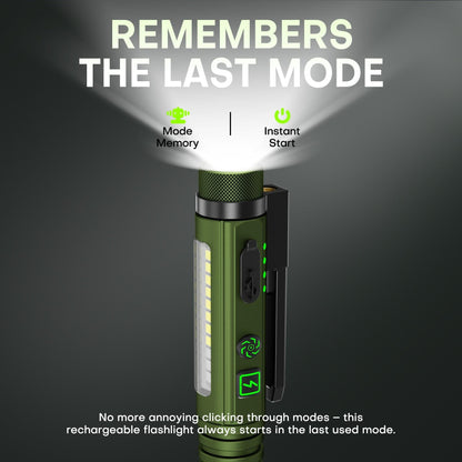 🔥2026 HOT SALE 49% OFF🚨 800LM Multifunctional Rechargeable EDC Flashlight